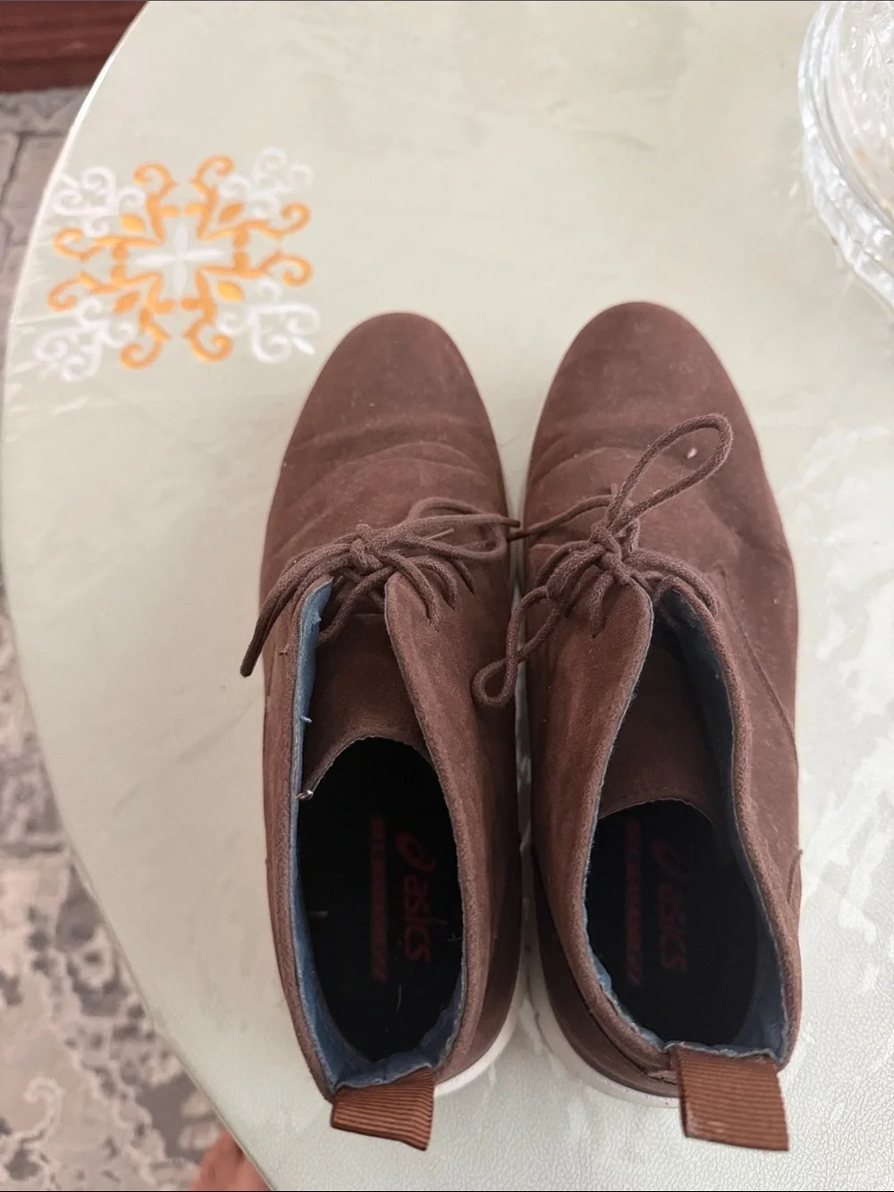 Oasis Men's Dark Brown Suede Chukka Boots
